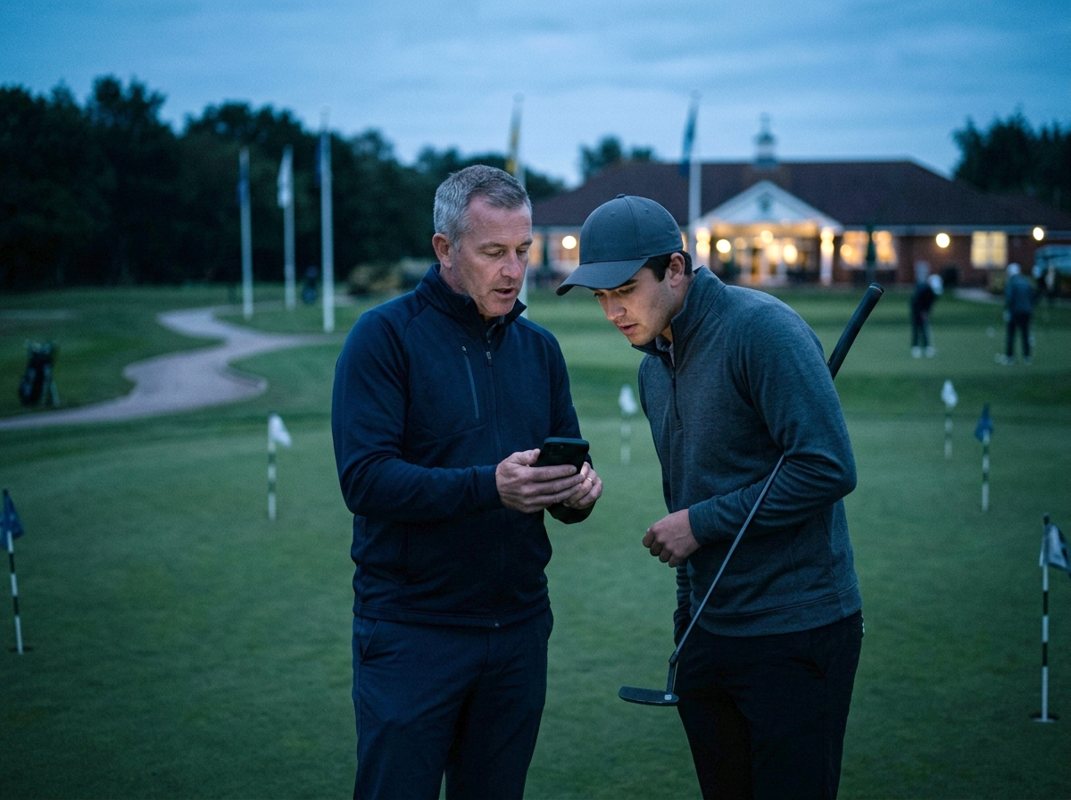 Coach and student reviewing three weeks of ASCND trends on one phone